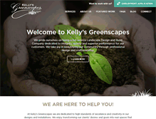 Tablet Screenshot of kellysgreenscapes.com